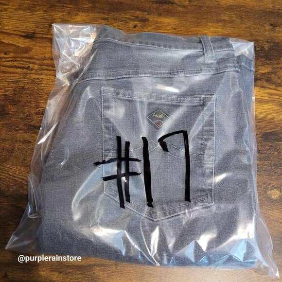 Vtg Angel Jeans 11 Skinny Flare Mid Rise Tummy Control Charcoal Stretch 90's Y2k - Picture 11 of 11